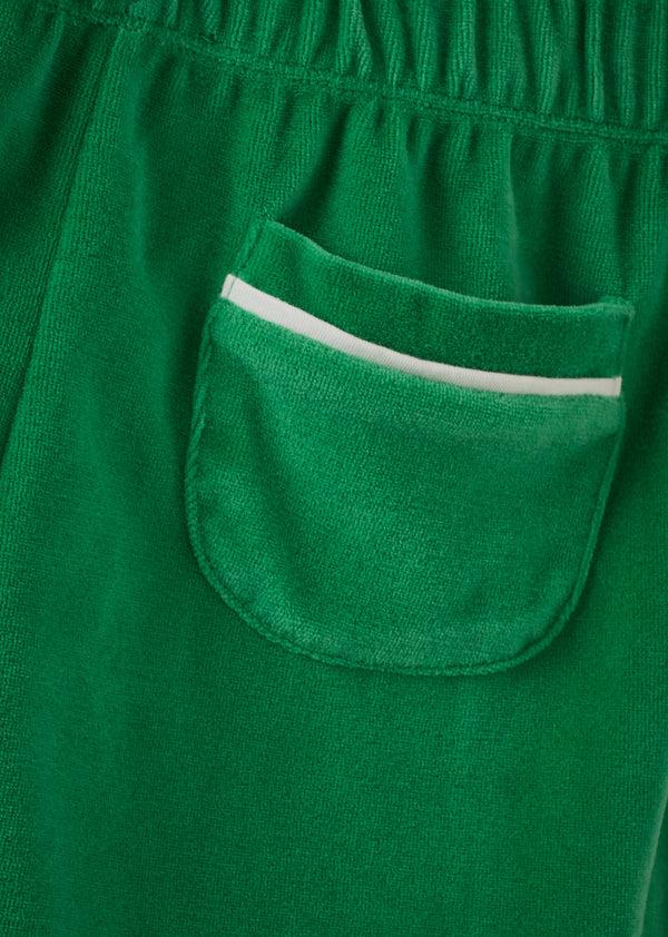 Caramel SONNY CHILDREN'S TOWELLING SHORTS - GREEN