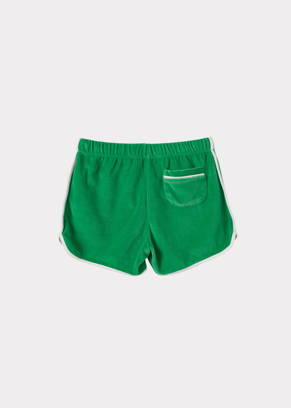 Caramel SONNY CHILDREN'S TOWELLING SHORTS - GREEN