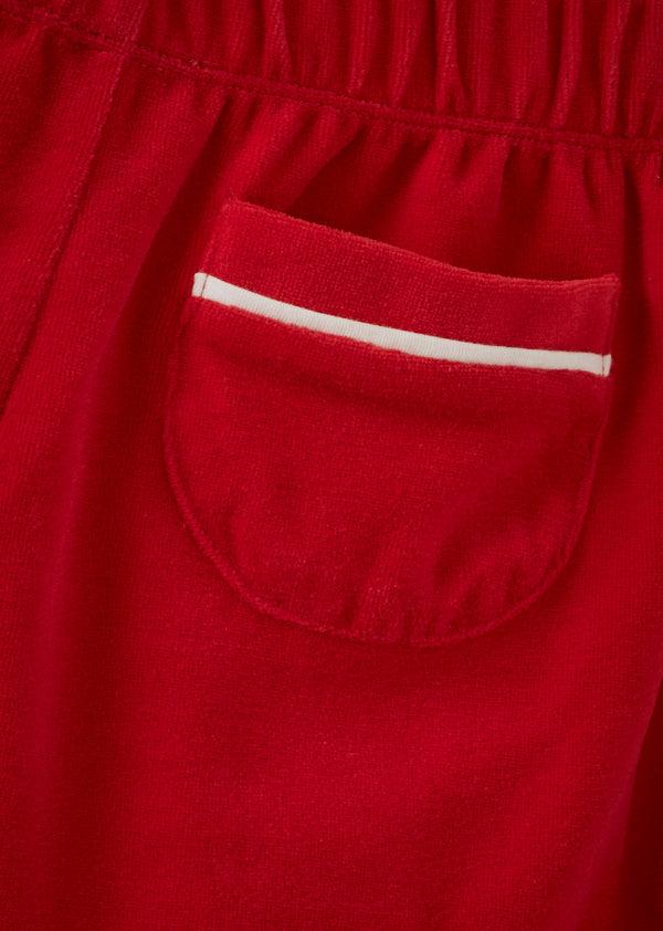 Caramel SONNY CHILDREN'S TOWELLING SHORTS - RED