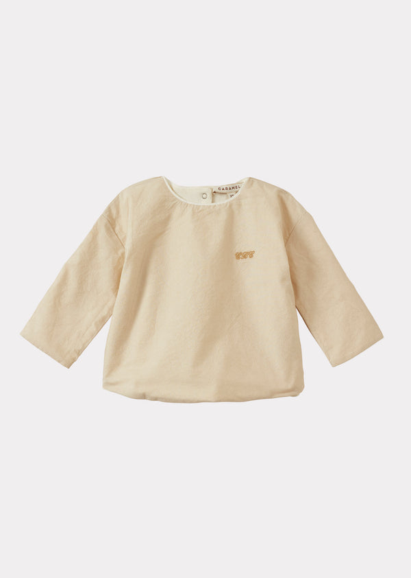 Caramel SORELY COTTON BABY SET - ECRU