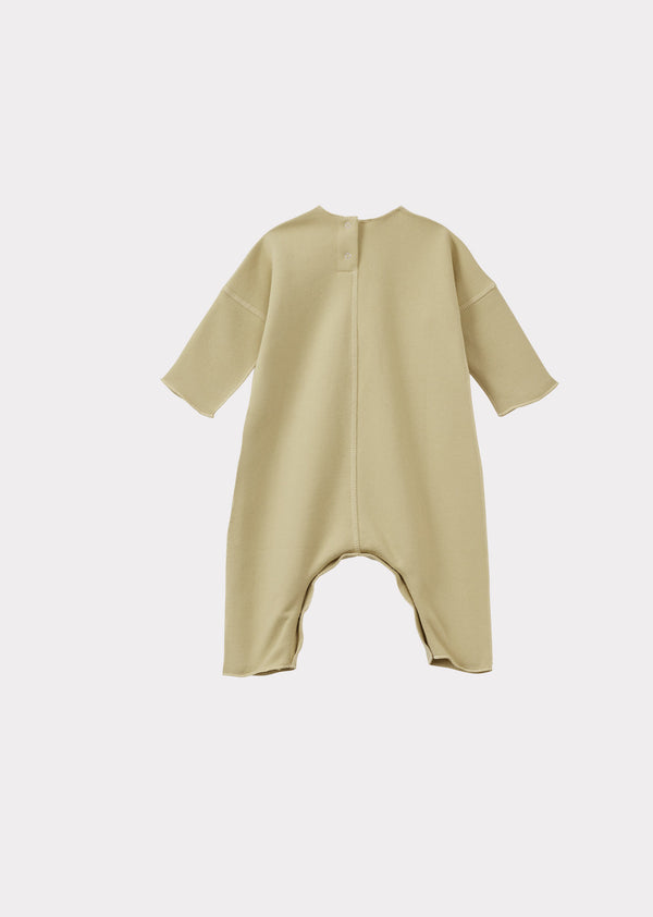 Caramel SQUID BABY COTTON & BAMBOO ROMPER - LIME