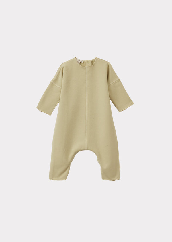 caramel SQUID BABY COTTON & BAMBOO ROMPER - LIME