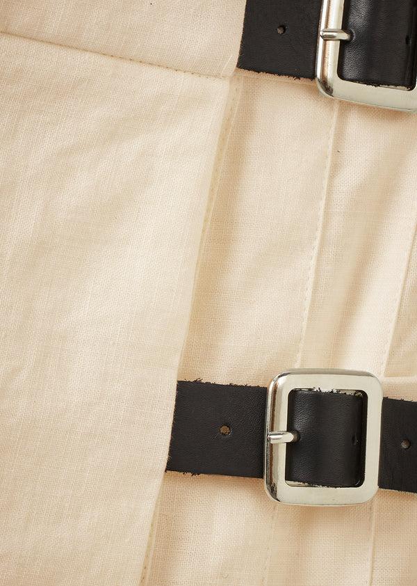 Caramel STIRLING CHILDREN'S KILT - ECRU