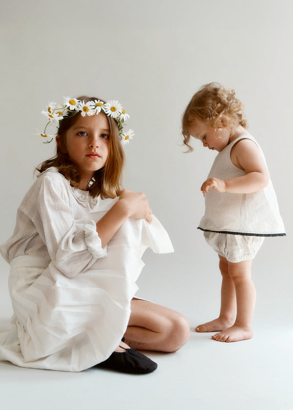 Caramel STIRLING CHILDREN'S KILT - ECRU