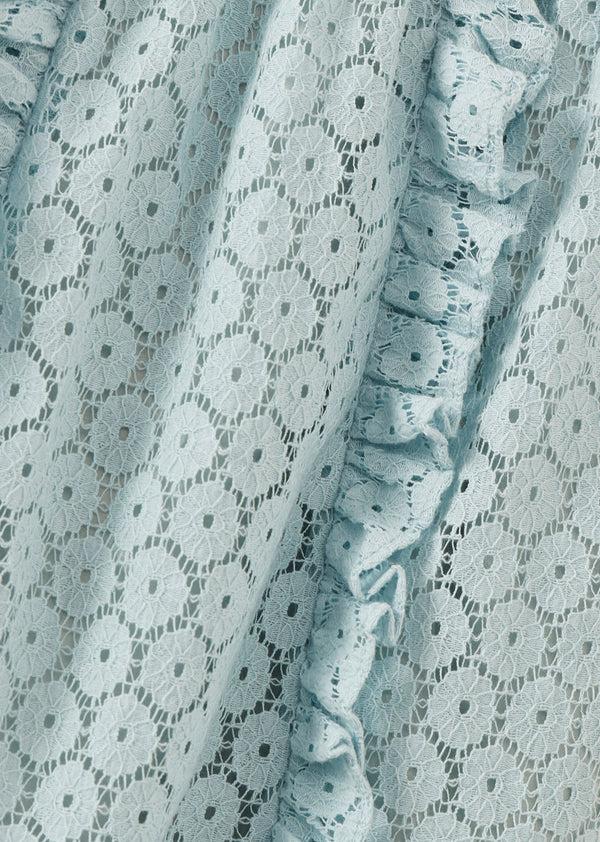 Caramel STORK CHILDREN'S COTTON SKIRT - LIGHT BLUE