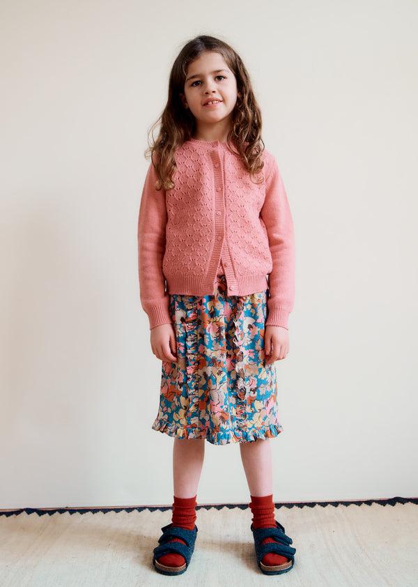 Caramel STORK CHILDREN'S SKIRT - FLORAL PRINT