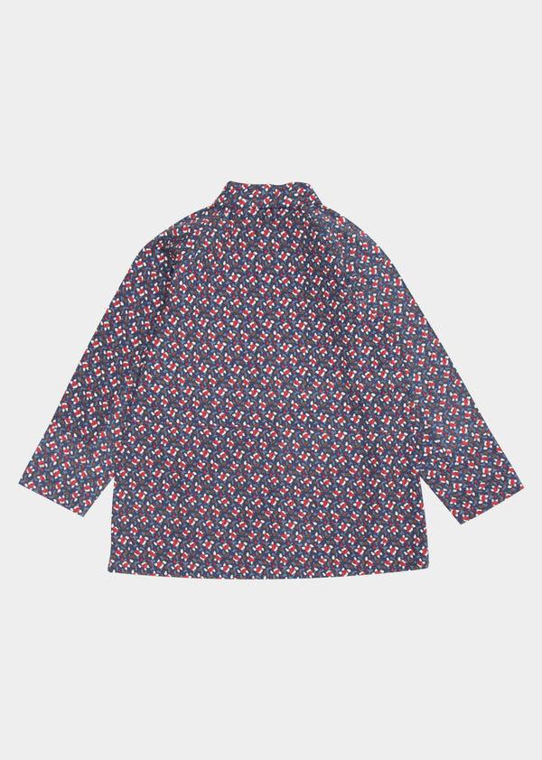 Caramel TAYLOR KIDS TUNIC - NAVY SEED PRINT