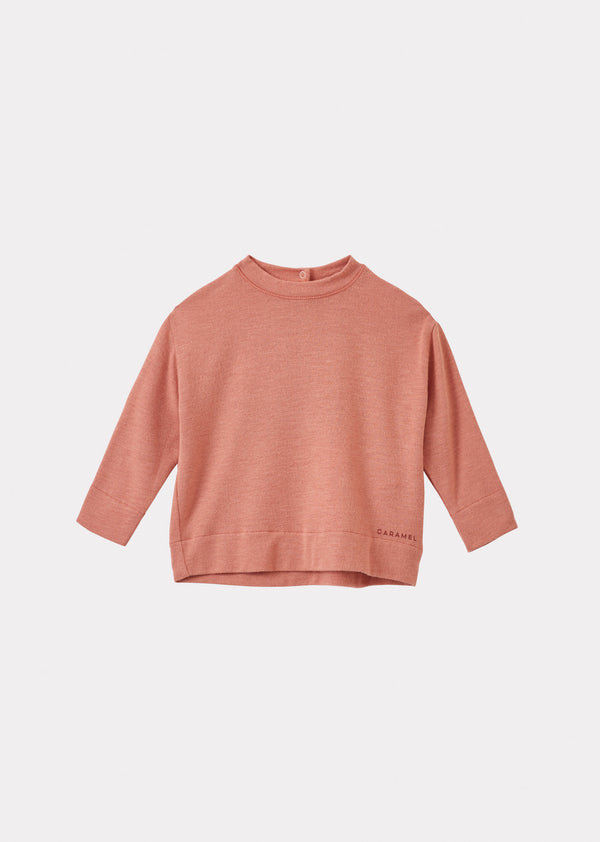 caramel TODEA BABY T-SHIRT - DUSTY PINK