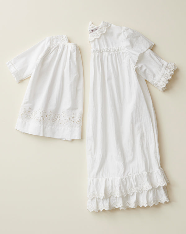 Caramel VALERIE DRESS - WHITE