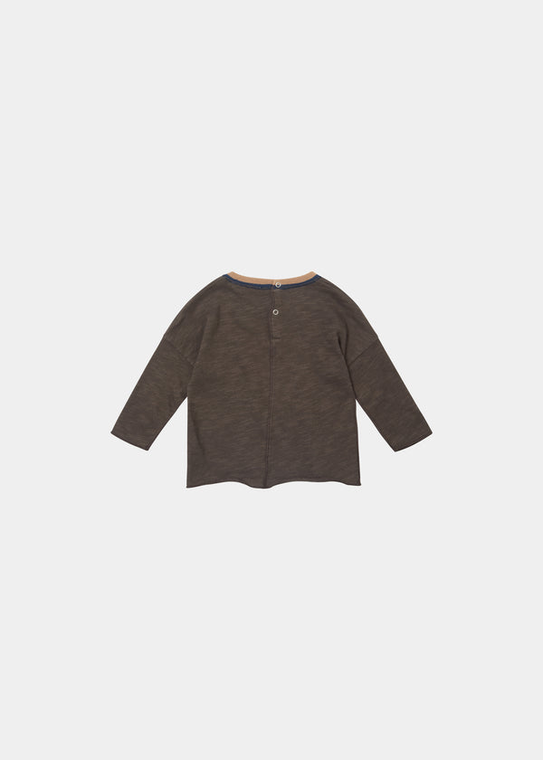 Caramel VIBERNUM BABY T-SHIRT - COFFEE