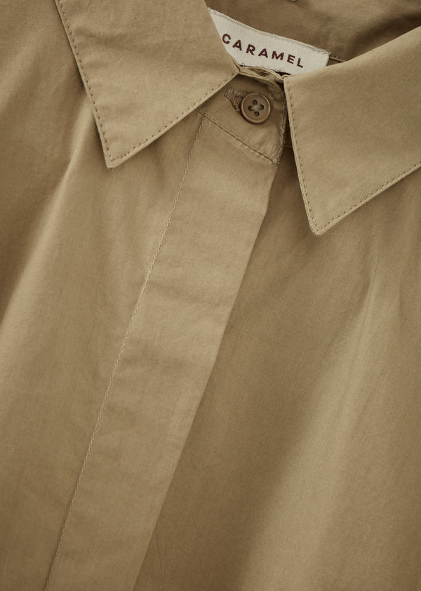 Caramel WOMAN A-LINE SHIRT - BROWN