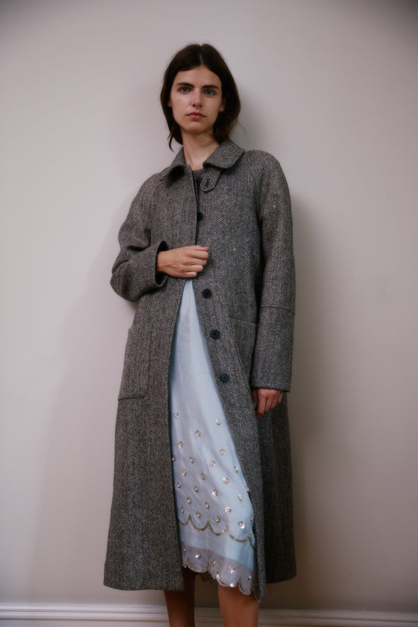 Caramel WOMAN BEADED SKIRT - AQUA