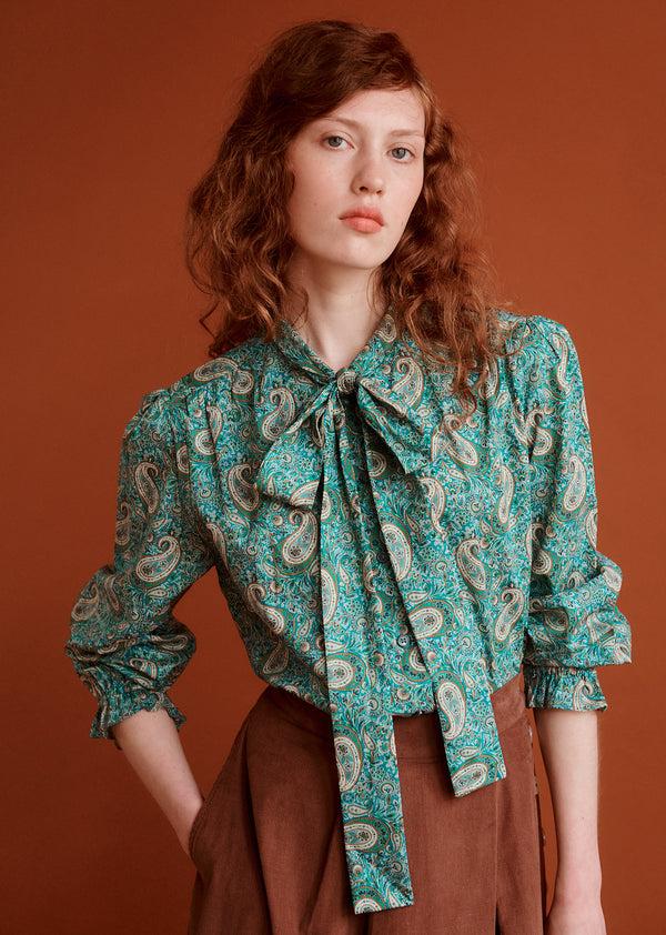 Caramel WOMAN BRISTOL BLOUSE - PAISLEY