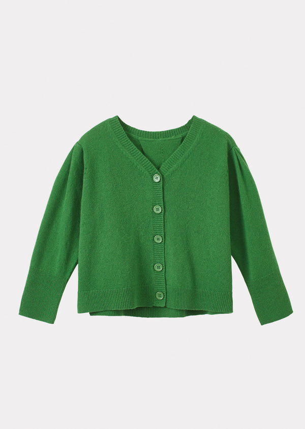 caramel WOMAN CARDIGAN - FOREST GREEN