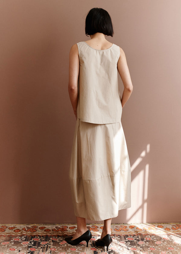 Caramel WOMAN COCOON SKIRT - GREY