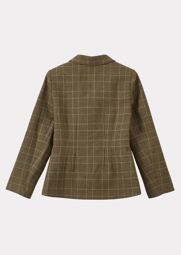 Caramel WOMAN JACKET - YELLOW / BLACK CHECK