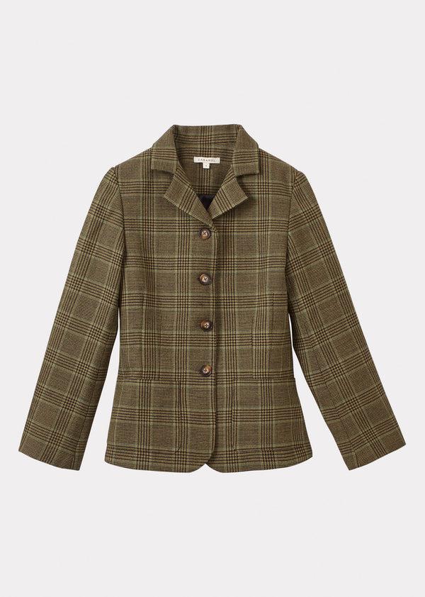 caramel WOMAN JACKET - YELLOW / BLACK CHECK