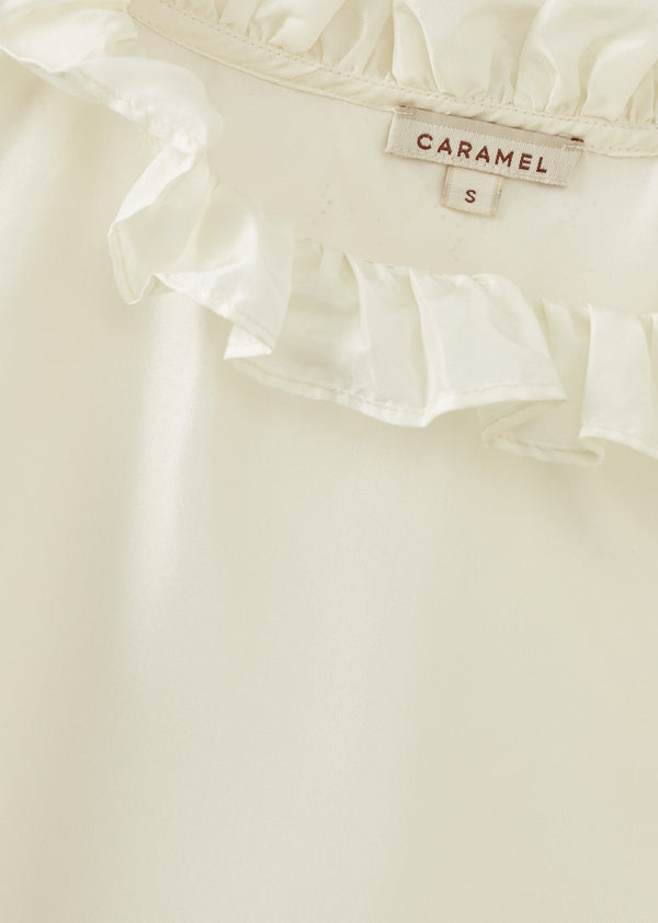 Caramel WOMAN NEWCASTLE BLOUSE - OFF WHITE