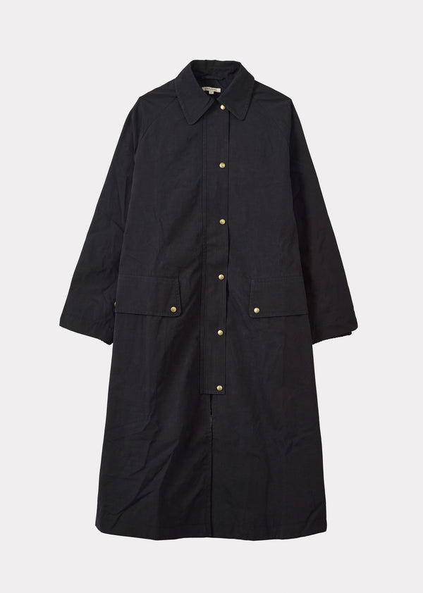 caramel WOMAN OVERSIZED MAC COAT - DARK NAVY