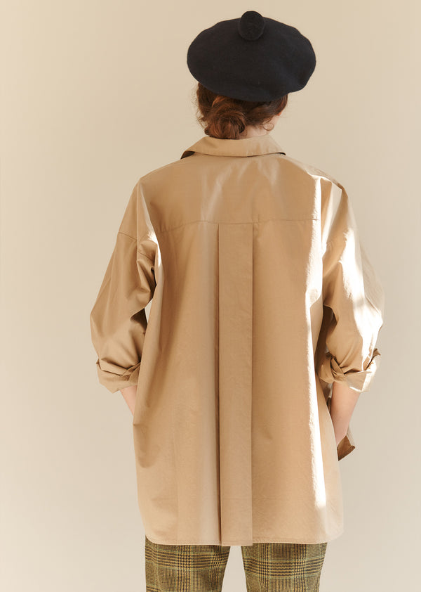 Caramel WOMAN OXFORD BERET - NAVY