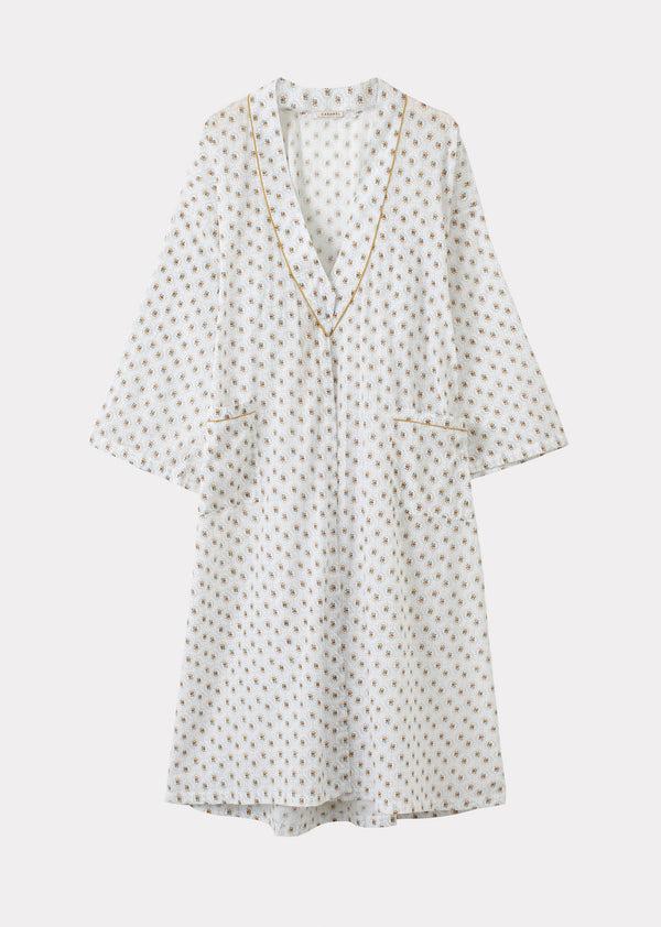 caramel WOMAN ROBE - FLOWER RING