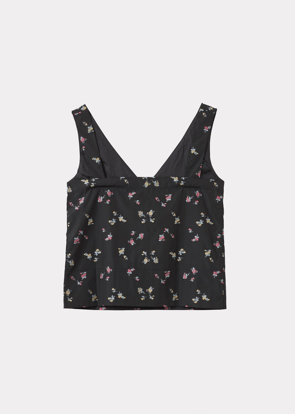 Caramel WOMAN STRAP TOP - BLACK