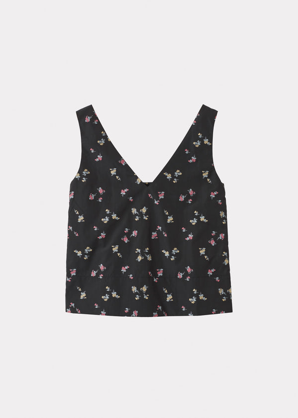 caramel WOMAN STRAP TOP - BLACK