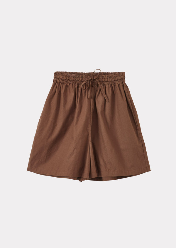 caramel WOMAN TENNIS SHORTS - BROWN