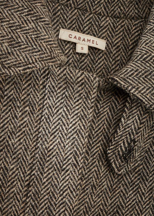 Caramel WOMAN TUFF COAT - HERRINGBONE