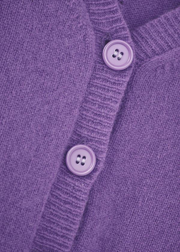 Caramel WOMEN'S CARDIGAN - LILAC