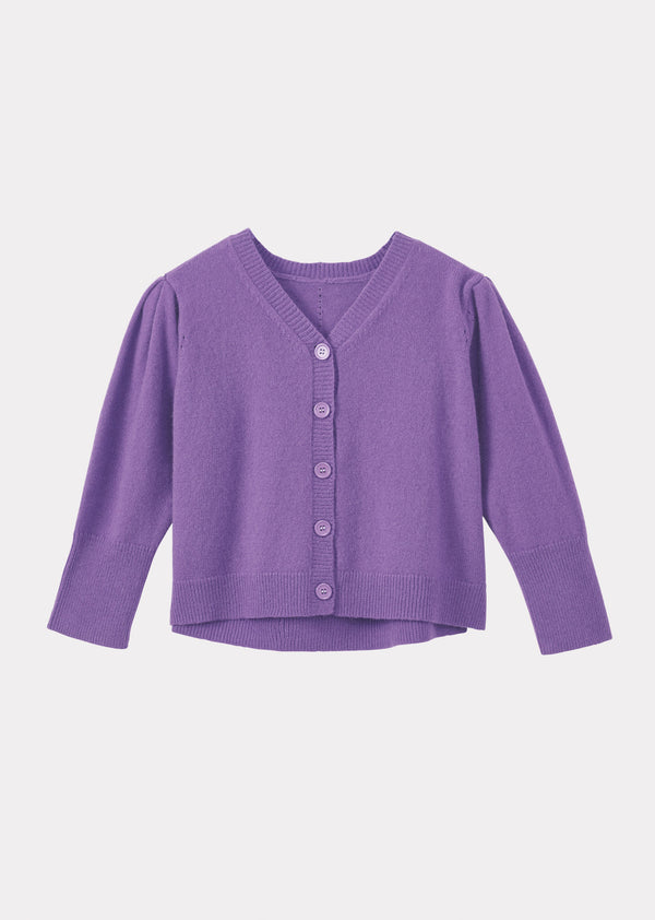 caramel WOMEN'S CARDIGAN - LILAC
