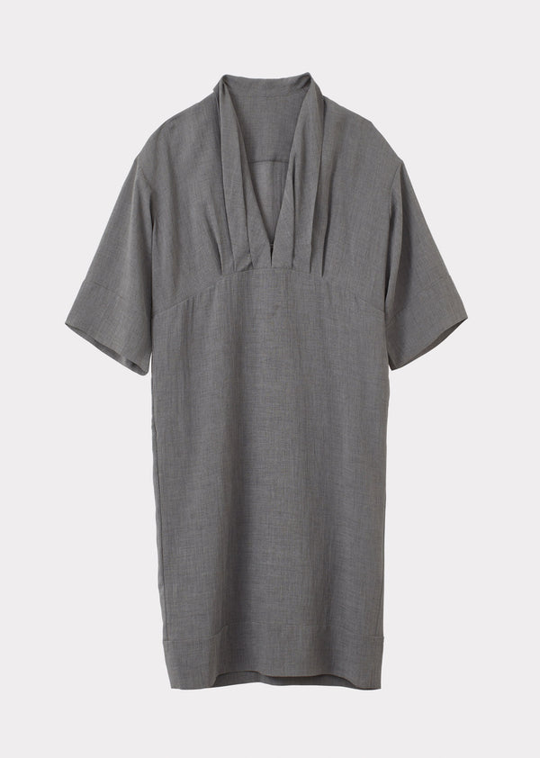 Caramel WOMEN'S FOLD DRESS - GREY