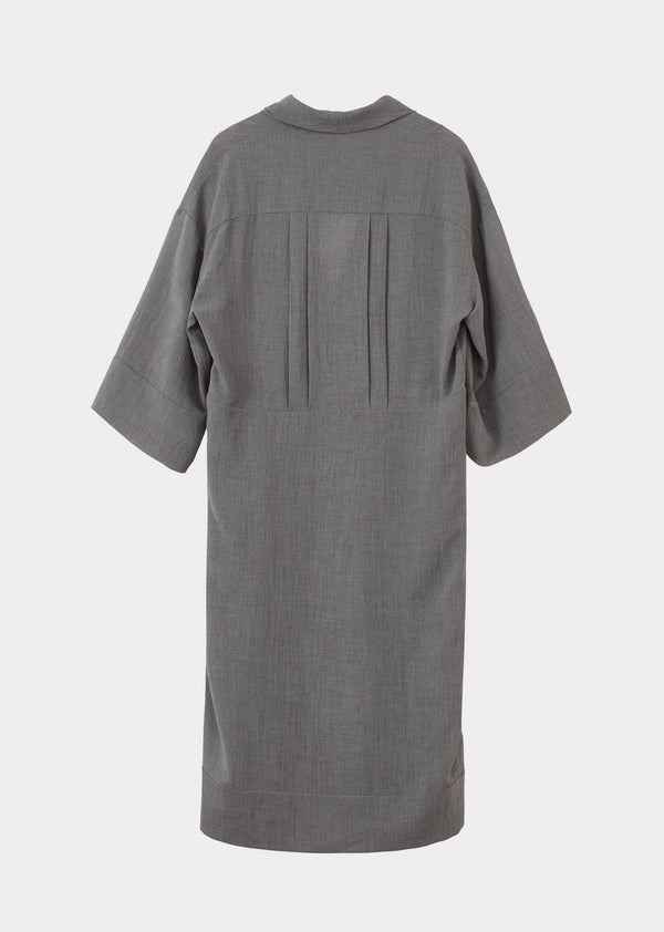 Caramel WOMEN'S FOLD DRESS - GREY