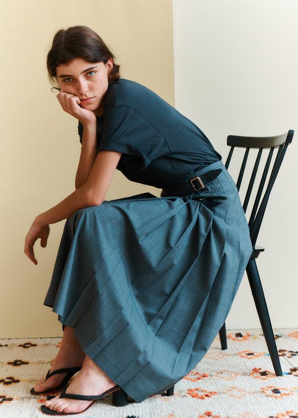 Caramel WOMEN'S WOOL KILT - GREY