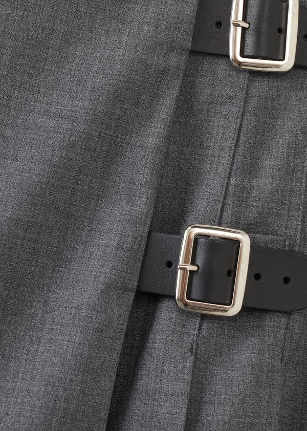 Caramel WOMEN'S WOOL KILT - GREY