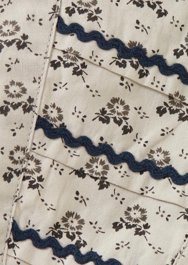 Caramel CAROLA GIRL'S COTTON SKIRT - POLKA DOT FLORAL