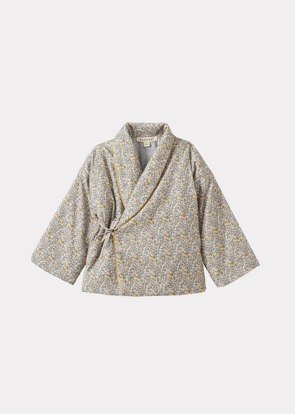caramel CASSIUS BABY COTTON JACKET - LIBERTY PETAL FRILL