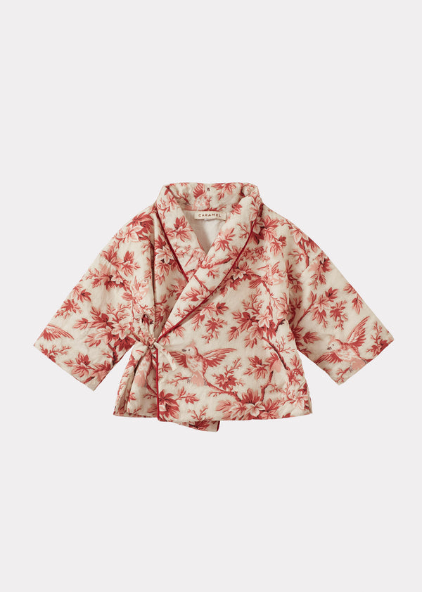 Caramel CASSIUS COTTON BABY SET - PINK TREE TOP PRINT