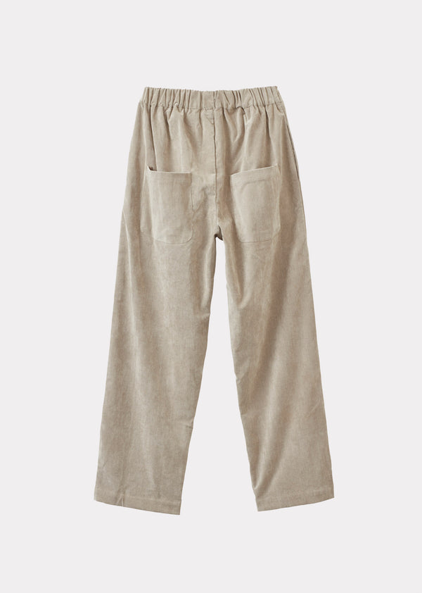 Caramel CHICHESTER WOMEN'S COTTON MIX TROUSERS - STONE GREY