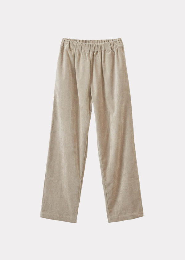 caramel CHICHESTER WOMEN'S COTTON MIX TROUSERS - STONE GREY