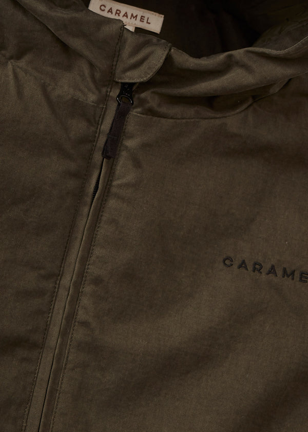 Caramel FALCON CHILDREN'S HEAVY COTTON TWILL PUFFER JACKET - KHAKI