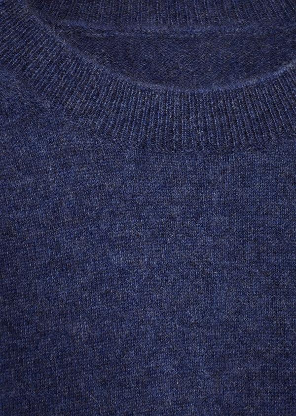 Caramel KEIRA CHILDREN'S CASHMERE JUMPER - UNIFORM BLUE