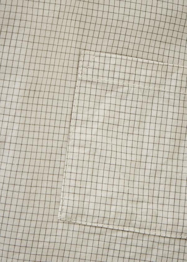 Caramel KURRAT BABY COTTON ROMPER - OFF-WHITE / BLACK MICRO-CHECK