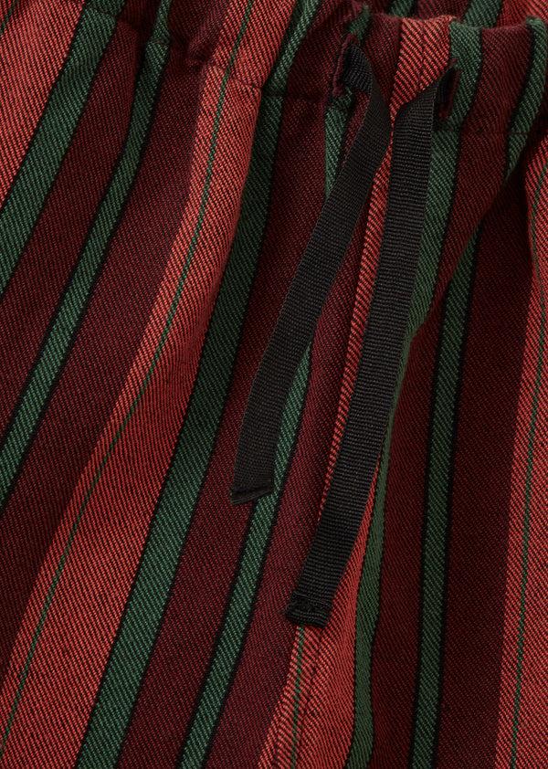 Caramel LEDA CHILDREN'S LINEN TROUSERS - MULTI STRIPES