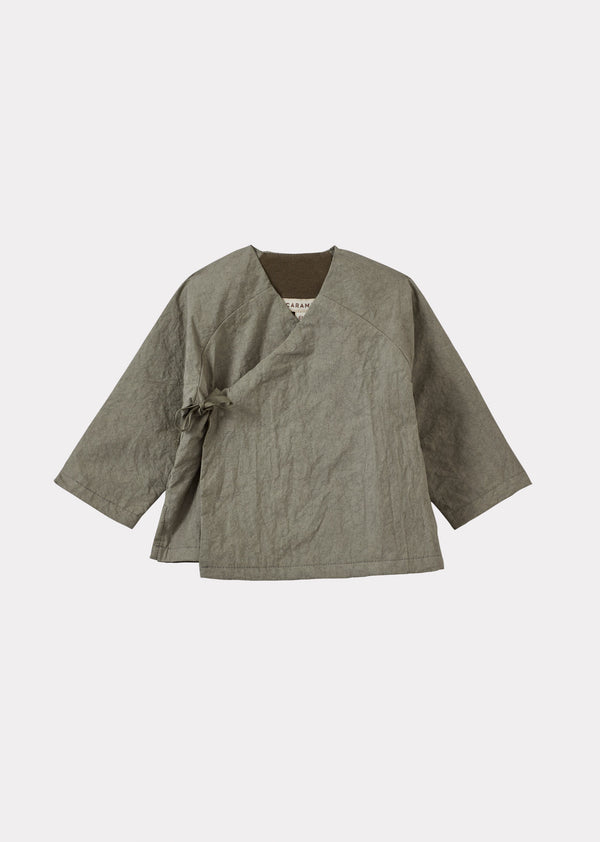 Caramel POCHARD BABY TOP AND TROUSERS SET - GREY / GREEN