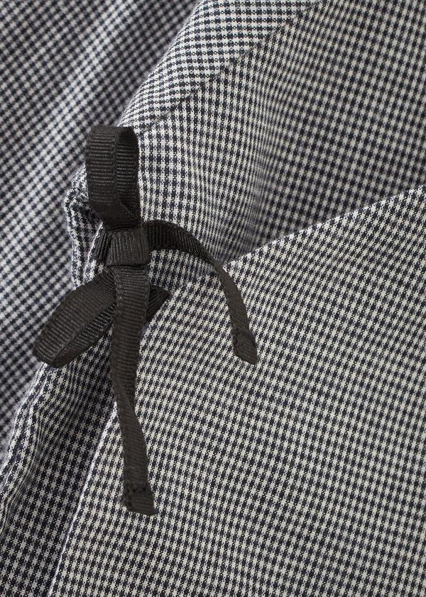 Caramel POCHARD BABY WRAP CARDIGAN - BLACK MICRO CHECK