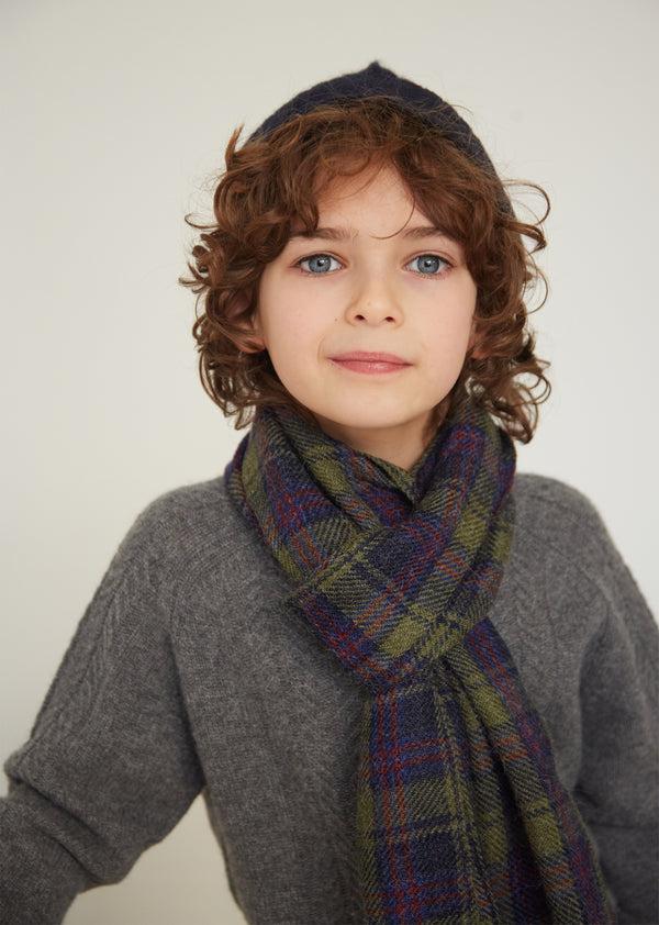 Caramel SCOUT CHILDREN'S CASHMERE JUMPER - NIGHT MIST