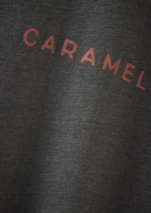 Caramel WOMAN OVERSIZE LONG SLEEVE T-SHIRT - CHARCOAL