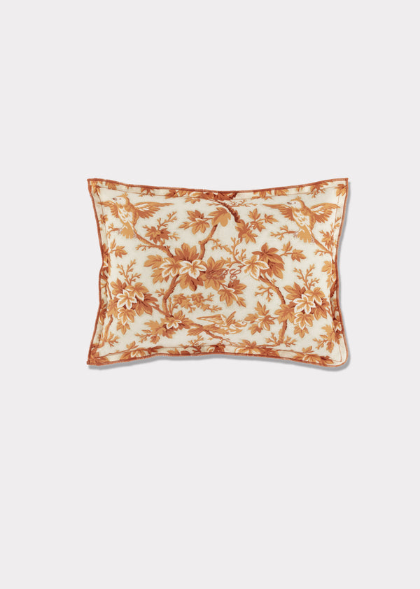 caramel WOVEN SCATTER CUSHION - ORANGE TREE TOP PRINT