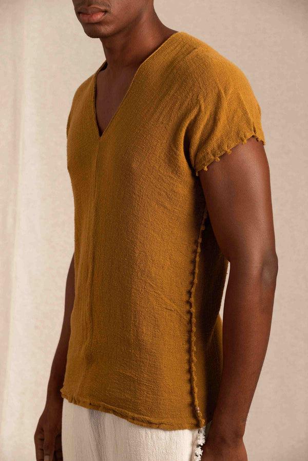 Caravana ACOATL SHIRT - TOBACCO